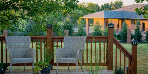 A,Scenic,View,Of,Two,Comfortable,Chairs,On,A,Patio