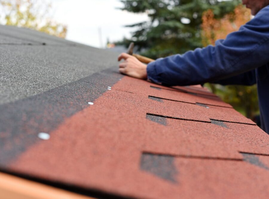 Modern,Roof,Shingles,Tiles.,Soft,Asphalt,Roof,Cover,And,Roofing