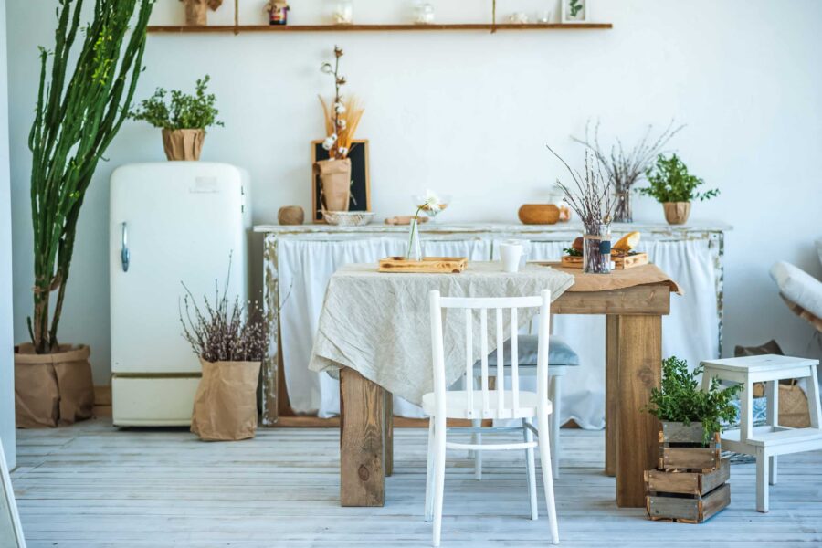 Beautiful,Spring,Photo,Of,Kitchen,Interior,In,Light,Textured,Colors.